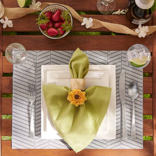 DII® Textured Twill Weave Placemats